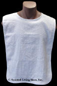 Adult Bib White Various Neck Closures (Case of 60)
