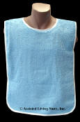 Adult Bib Blue Various Neck Closures (Case of 60)