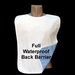 Adult Bib Terry Cloth with Full Vinyl Waterproof Back Barrier (Each)