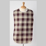 Adult Bib: Plaid 18: x 35