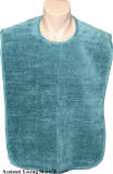 Adult Bib Hunter Green Terry Velour (Each)