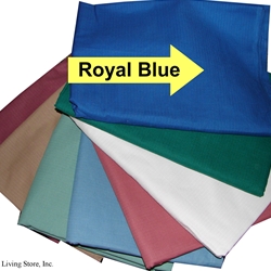 Rib Cord Bedspreads Royal Blue (each)