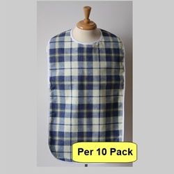 Adult Bib: Checkered Waterproof