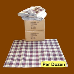 Underpad Plaid Reusable Bed Pad