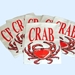 Crab Bibs Washable Reusable with Snap Closure (per 6 pack)