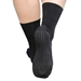 Deluxe Black High Cuff Non Slip Socks (per pair)