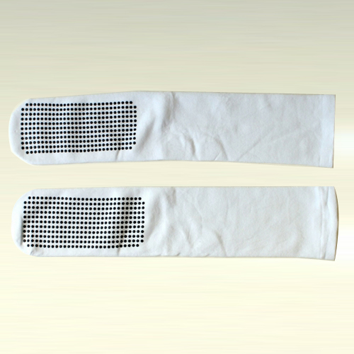 Deluxe VERY LARGE White Long Non Slip Socks (per pair)